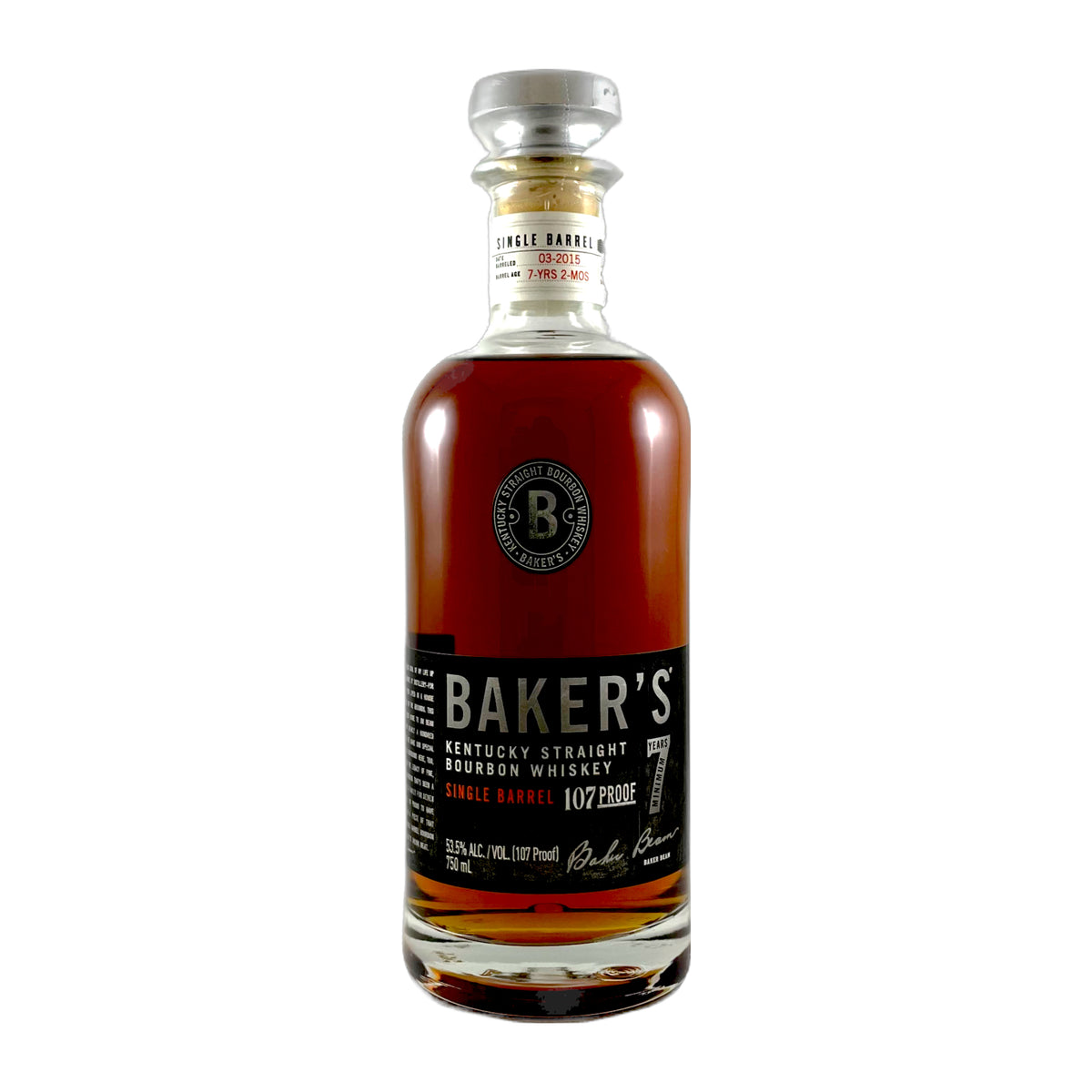 Baker's 7yr Single Barrel Bourbon 750ml